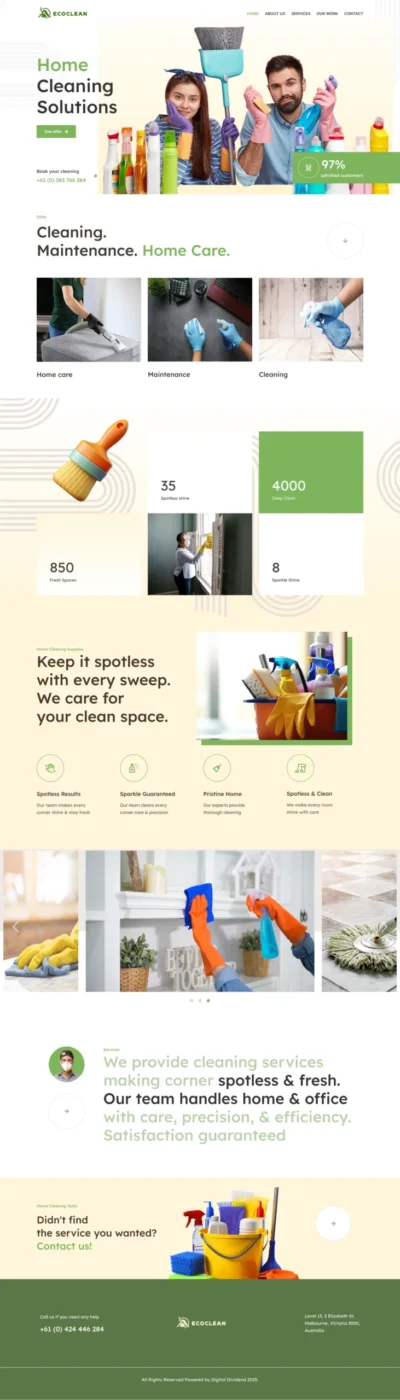 Cleaner website template 5