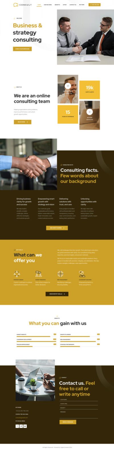 Consultants website template 1 Consultants website template 1