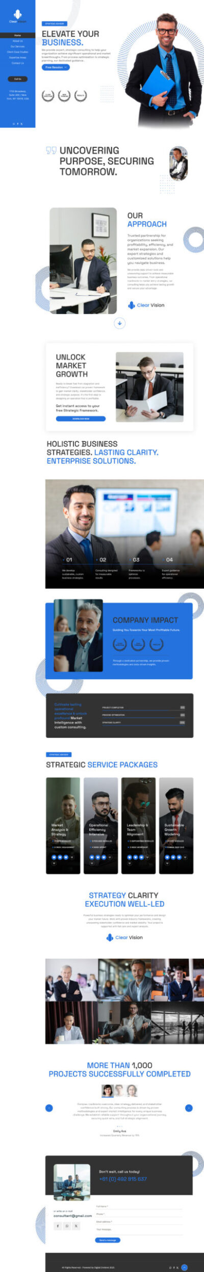 Consultants website template 3 Consultants website template 3