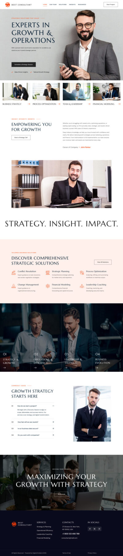 Consultants website template 5 Consultants website template 5