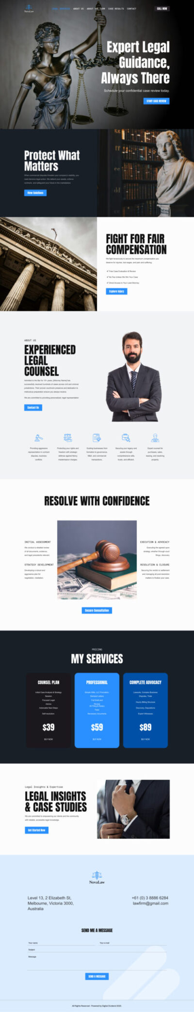 Law Firms website template 2 Law Firms website template 2