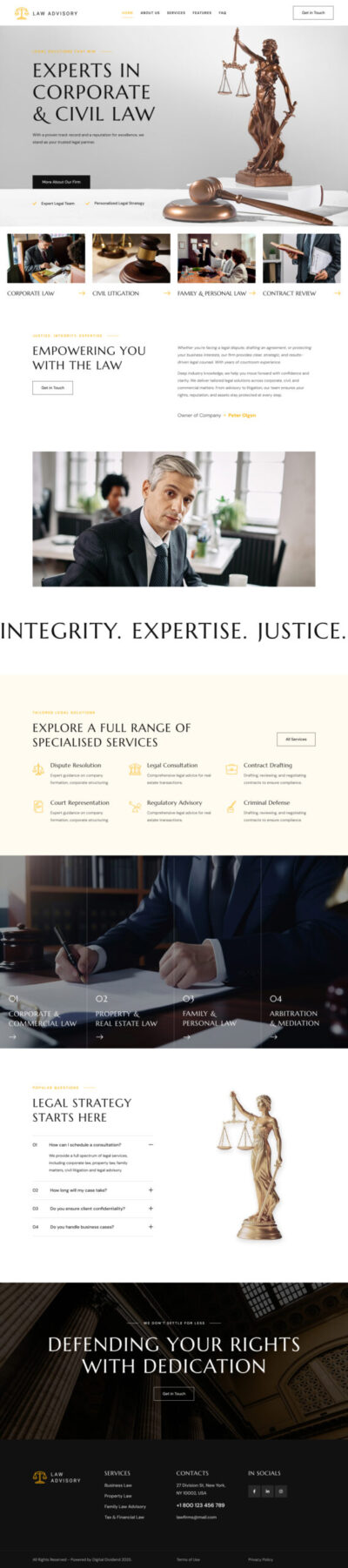 Law Firms website template 5 Law Firms website template 5
