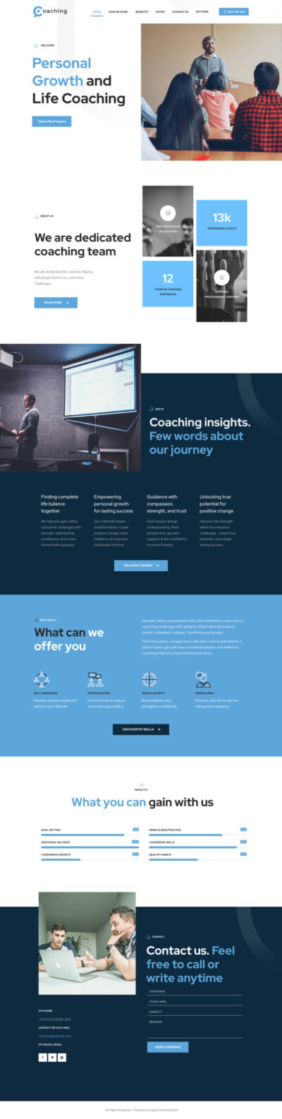 Life coaches website template 1 Life coaches website template 1