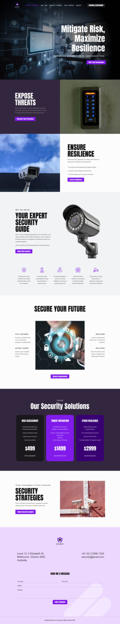 Security service providers website template 2