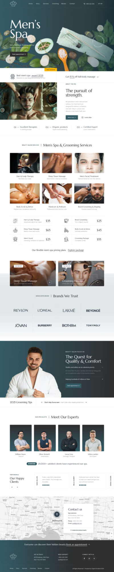 Spa website template 5